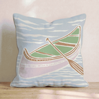 Canoe Competition Throw Pillow - Hillcroft Home