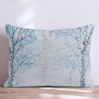 Cardinal in the Blizzard Throw Pillow - Hillcroft Home