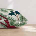 Cardinals and Berries Throw Pillow - Hillcroft Home