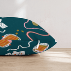 Cards on the Table Throw Pillow - Hillcroft Home