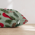 Caroling Birds Throw Pillow - Hillcroft Home