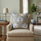 Carousel of Flowers Throw Pillow - Hillcroft Home