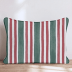 Carousel Stripe Scarlett Throw Pillow throw pillow - Hillcroft Home