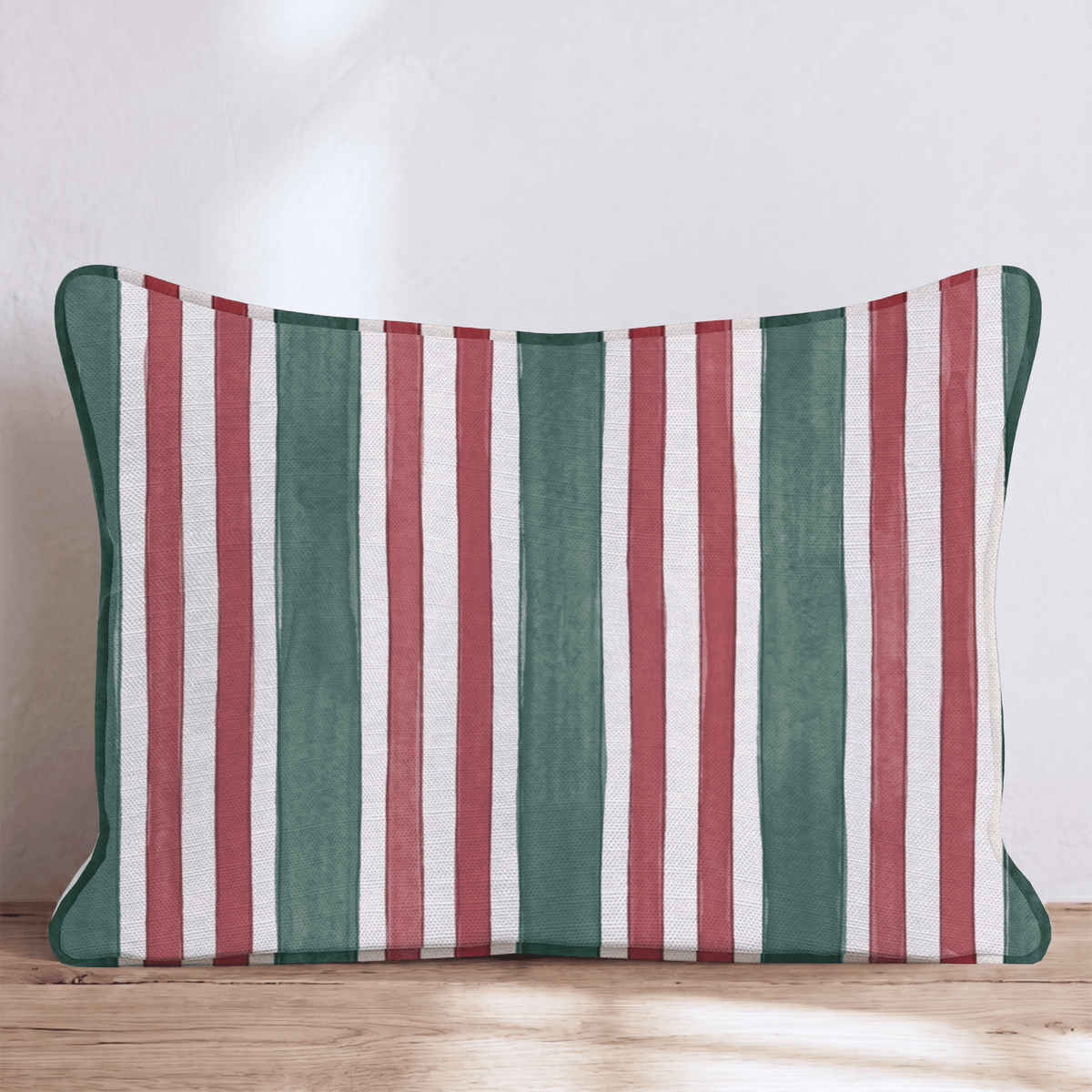 Carousel Stripe Scarlett Throw Pillow throw pillow - Hillcroft Home