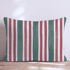 Carousel Stripe Scarlett Throw Pillow throw pillow - Hillcroft Home