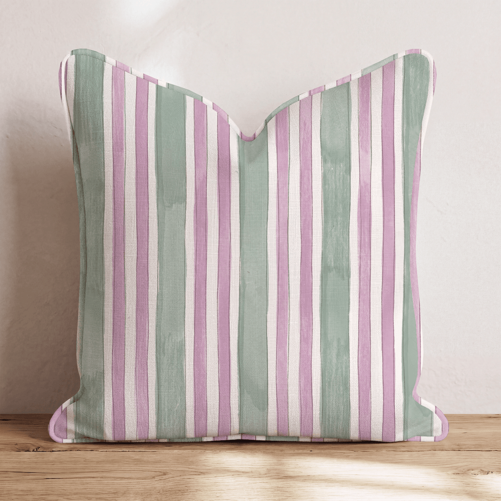 Carousel Stripe Sorbet Throw Pillow throw pillow - Hillcroft Home