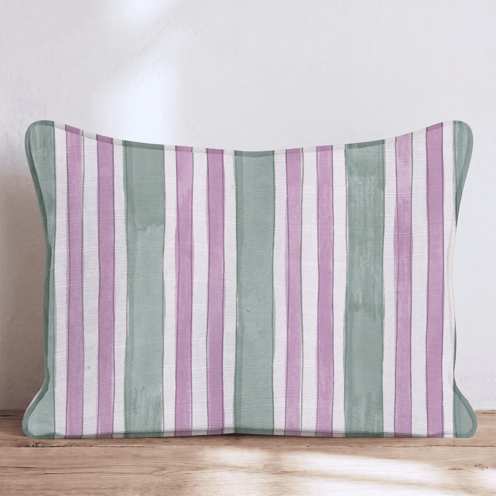 Carousel Stripe Sorbet Throw Pillow throw pillow - Hillcroft Home