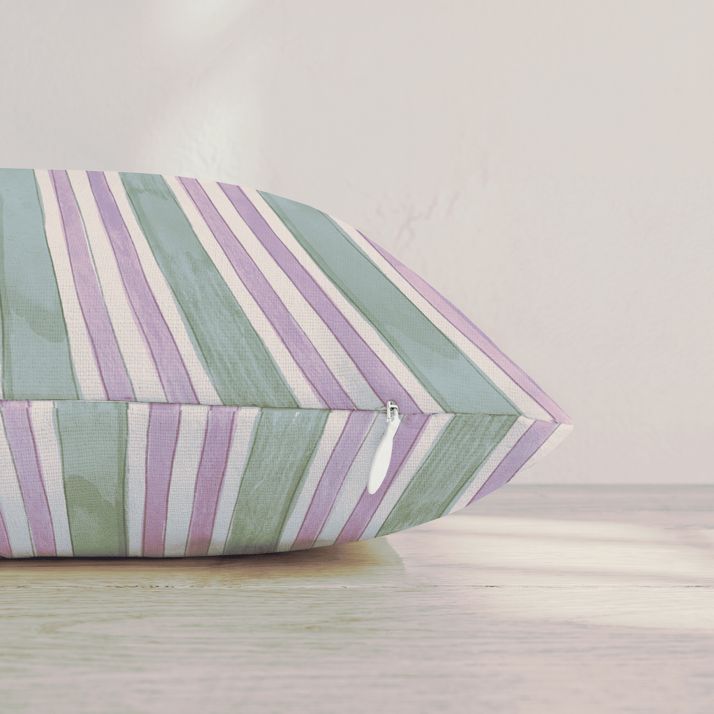 Carousel Stripe Sorbet Throw Pillow throw pillow - Hillcroft Home
