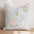Castle of Swans Throw Pillow - Hillcroft Home