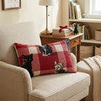 Cats on Picnic Gingham Throw Pillow - Hillcroft Home