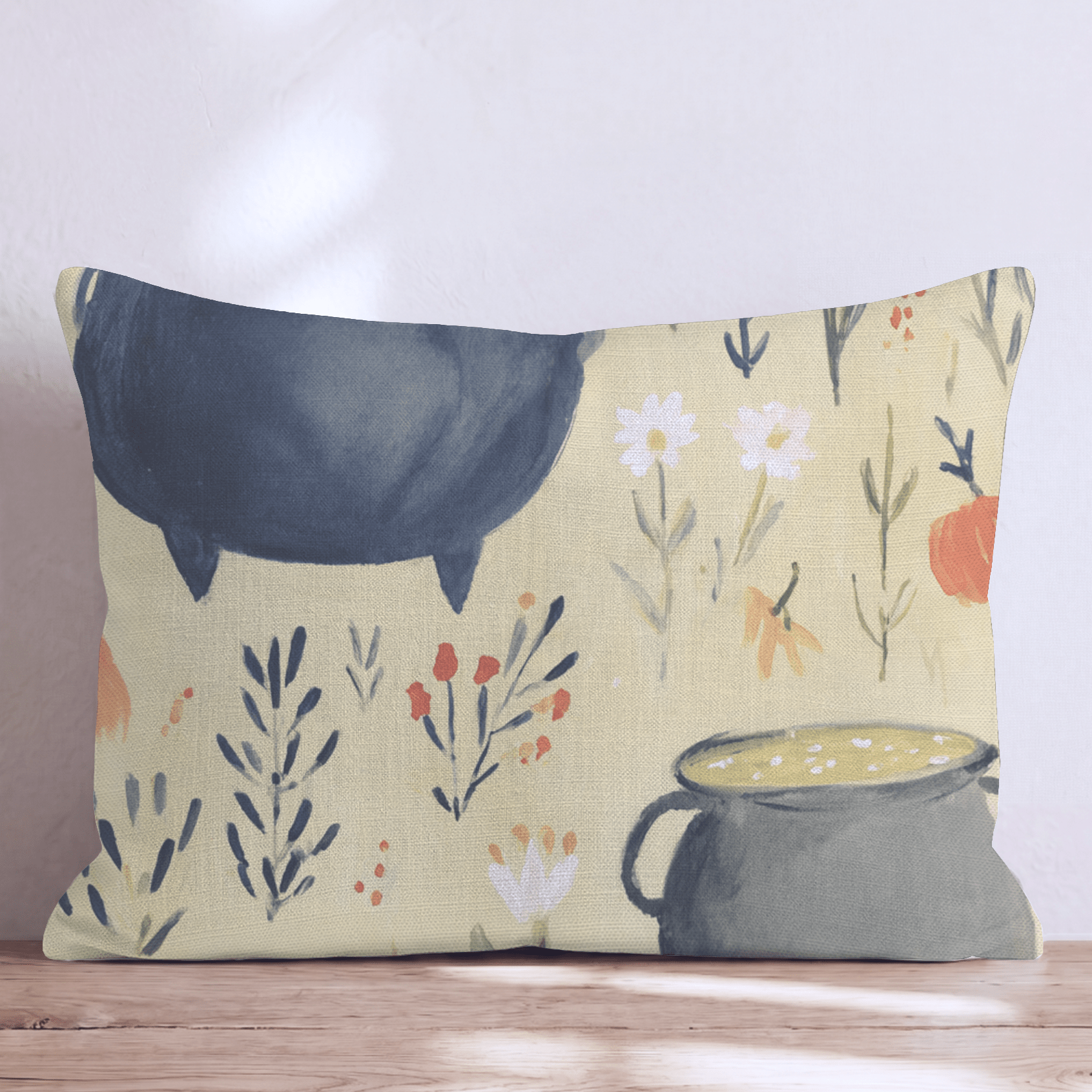 Cauldrons Boiling Throw Pillow - Hillcroft Home