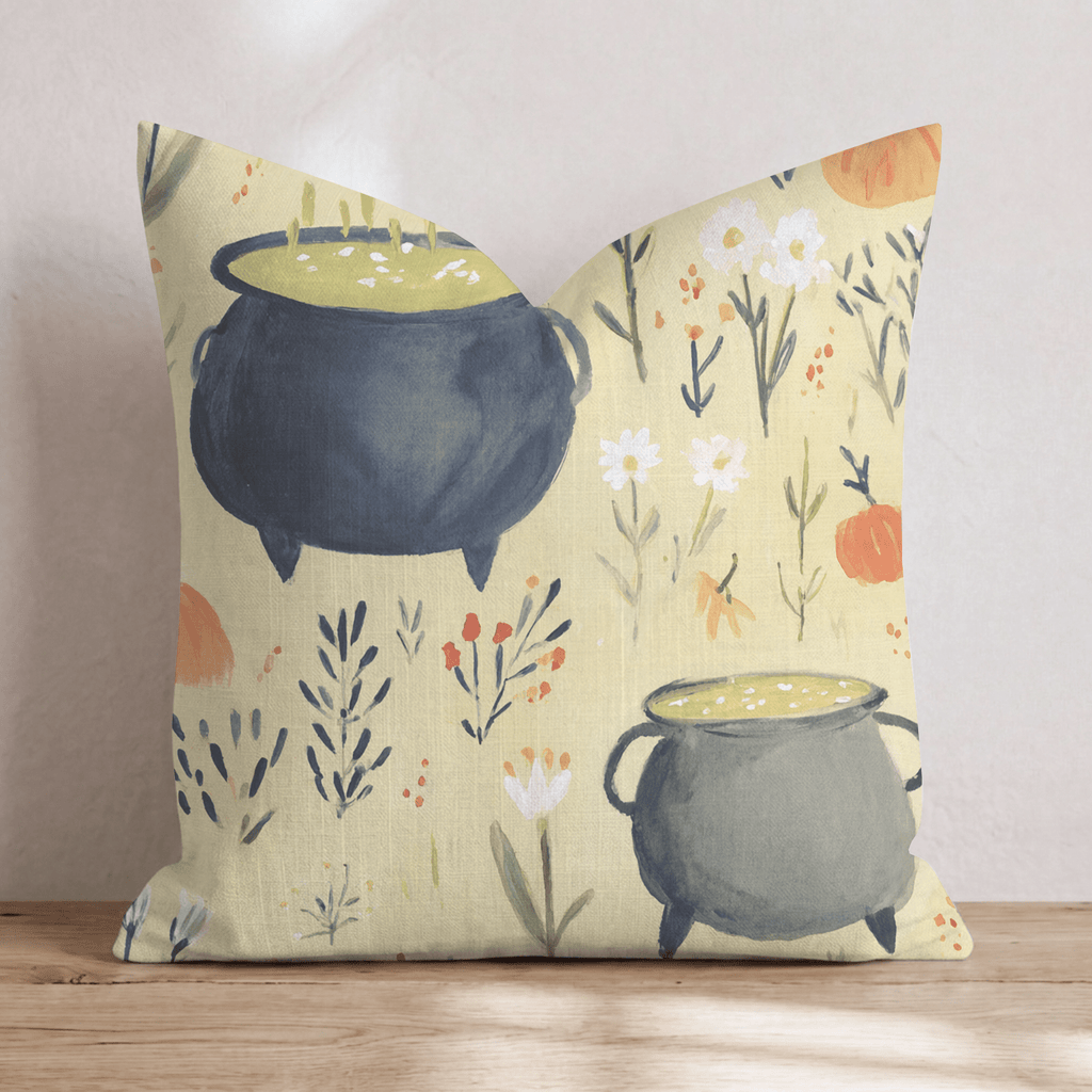 Cauldrons Boiling Throw Pillow - Hillcroft Home