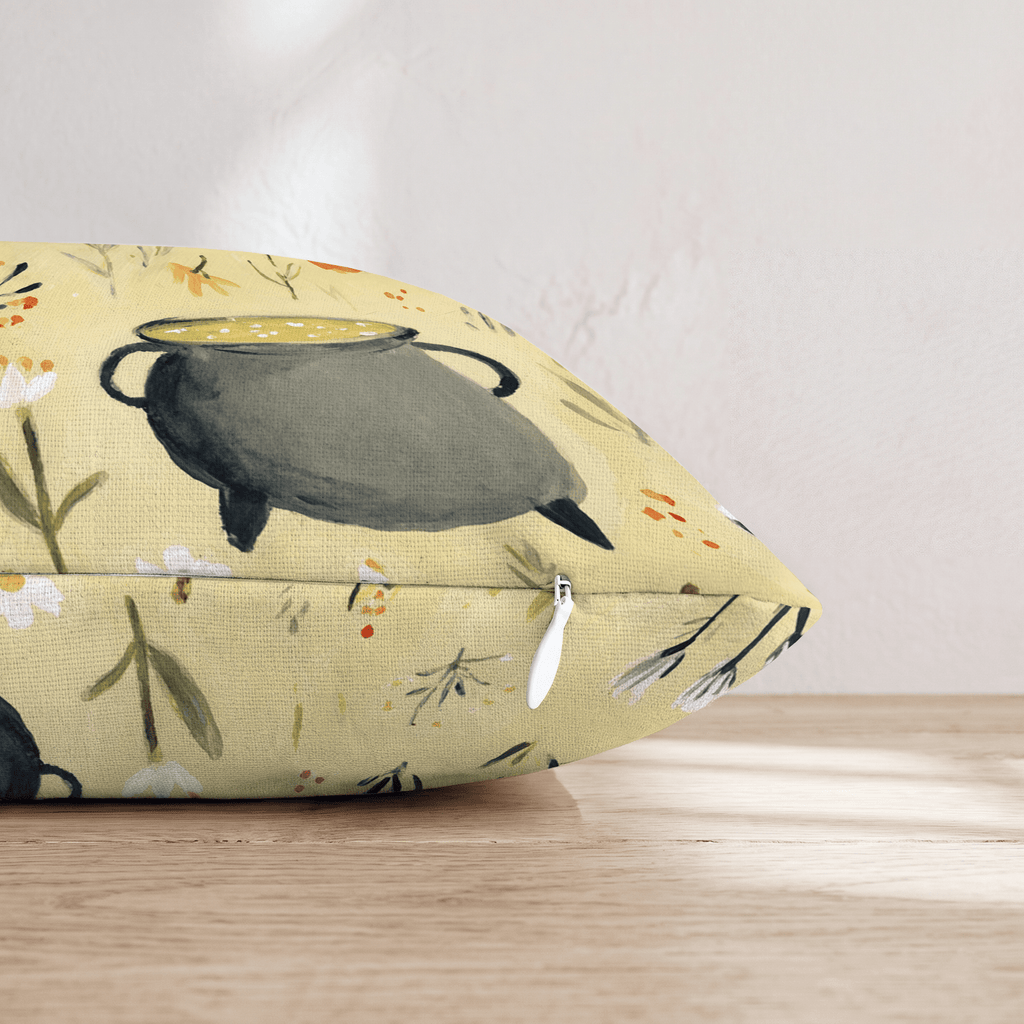 Cauldrons Boiling Throw Pillow - Hillcroft Home