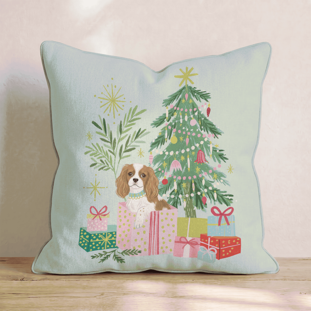 Cavalier King Charles Spaniel Gift Surprise Throw Pillow - Hillcroft Home