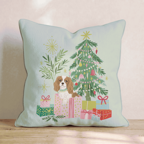 Cavalier King Charles Spaniel Gift Surprise Throw Pillow - Hillcroft Home