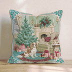 Cavalier King Charles Spaniel Holly Parlor Throw Pillow - Hillcroft Home