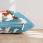 Cavalier King Charles Spaniel Scarf Throw Pillow - Hillcroft Home