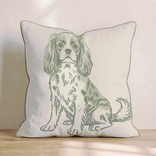 Cavalier King Charles Spaniel Throw Pillow - Hillcroft Home