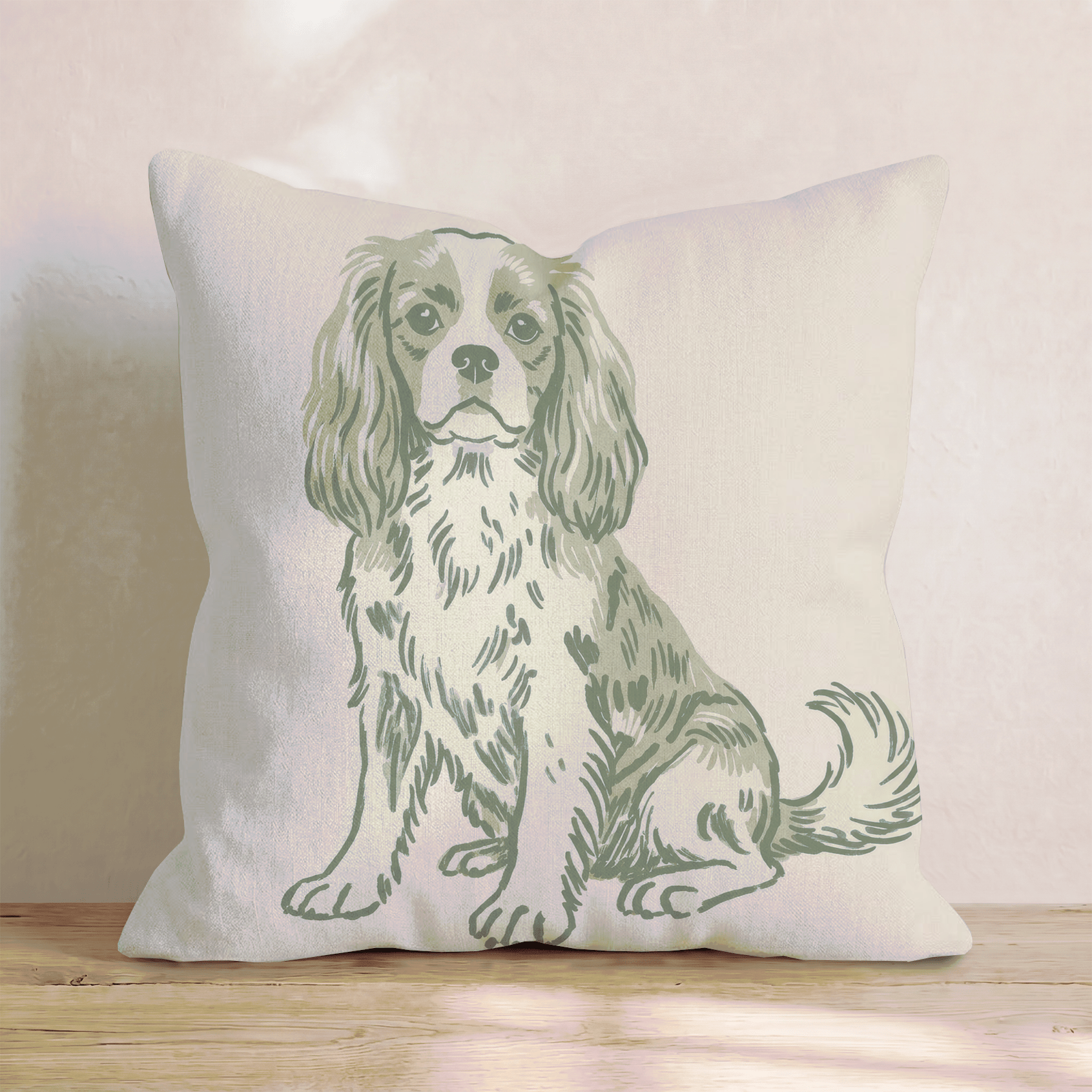Cavalier King Charles Spaniel Throw Pillow - Hillcroft Home