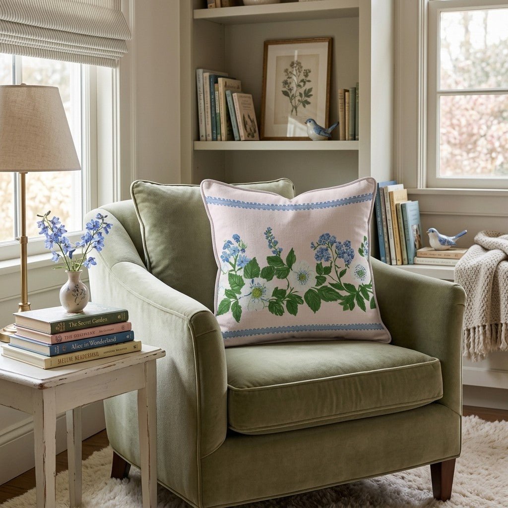 Celcilia Garland Throw Pillow - Hillcroft Home