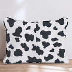 Chalk Cow Cream Throw Pillow - Hillcroft Home