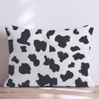 Chalk Cow Cream Throw Pillow - Hillcroft Home