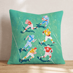 Chalk Lines Throw Pillow - Hillcroft Home