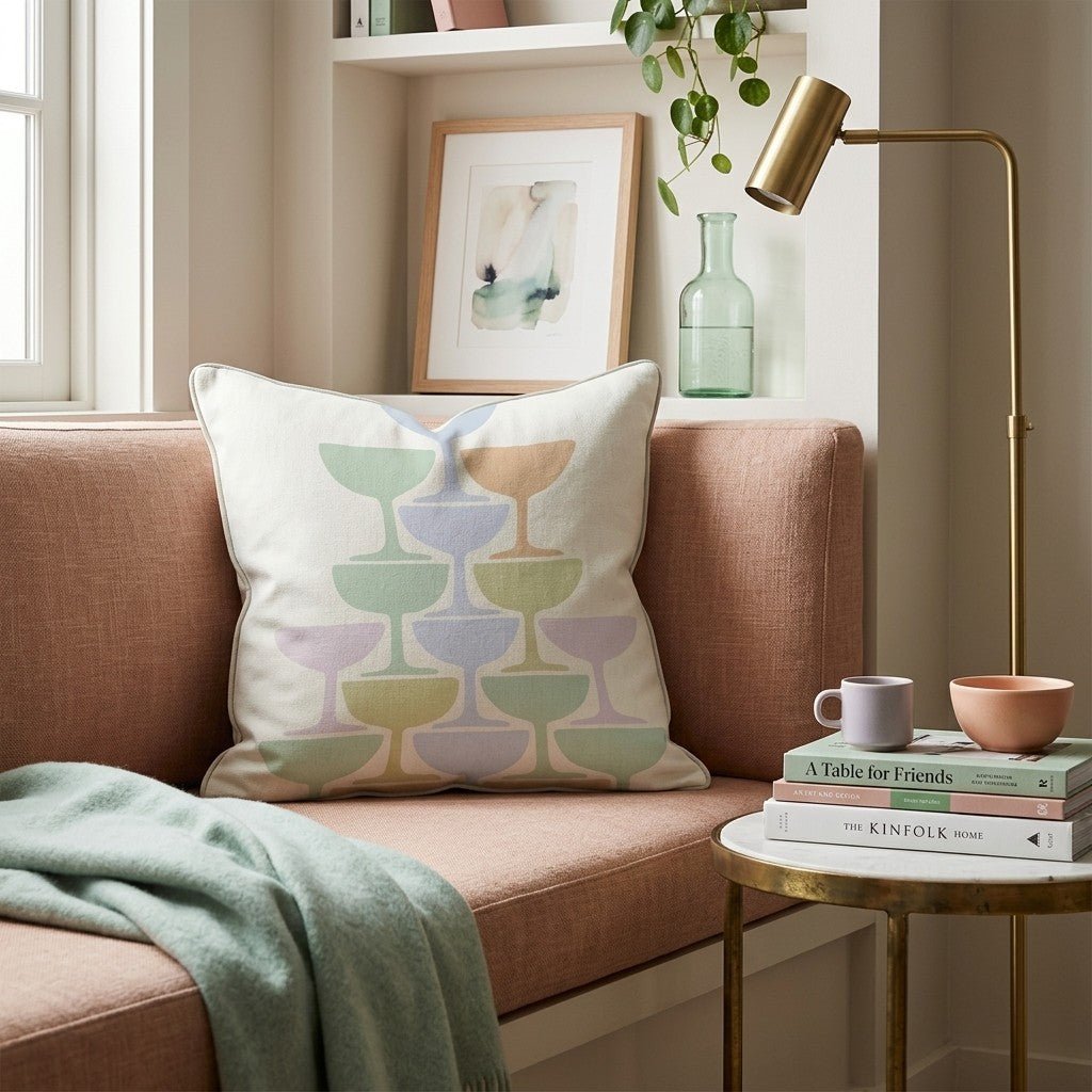 Champagne Tower Stack Throw Pillow - Hillcroft Home