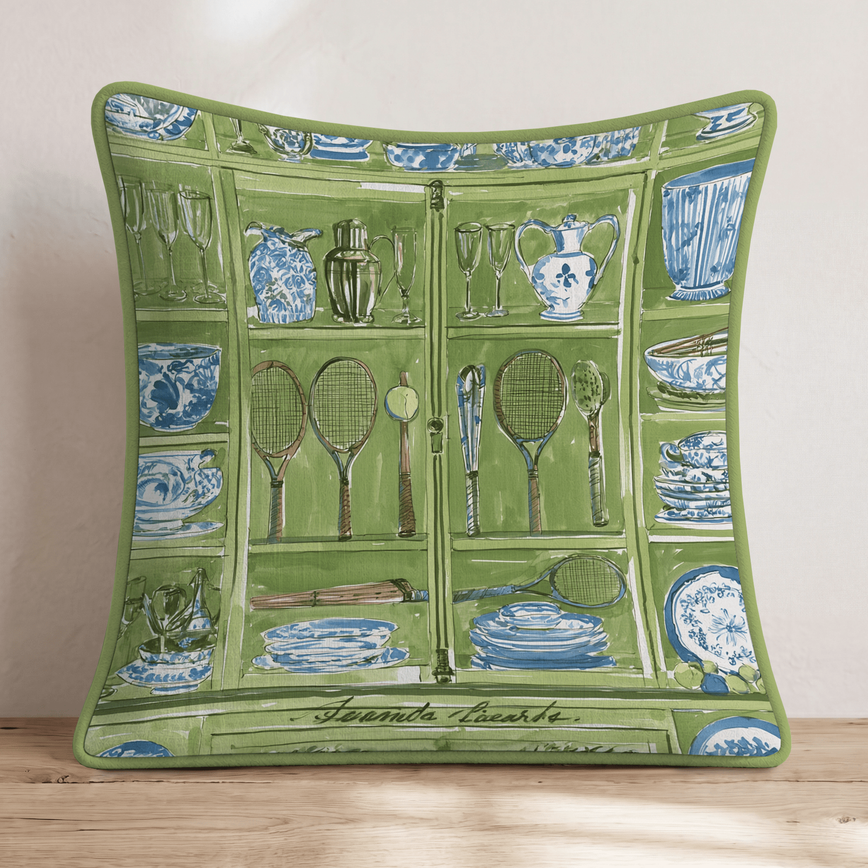 Champions Cabinet Throw Pillow - Hillcroft Home