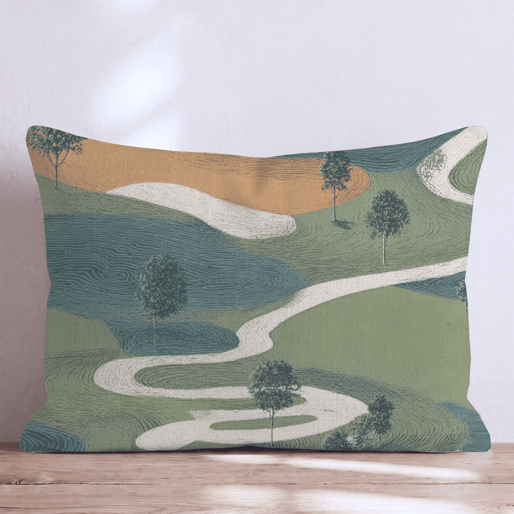 Charted Path Throw Pillow - Hillcroft Home