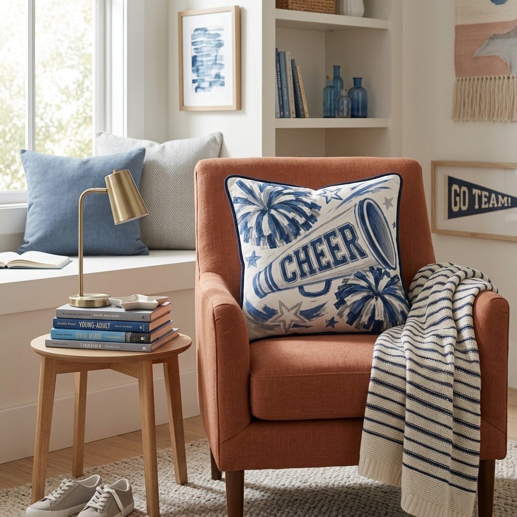 Cheer Icon_ Throw Pillow - Hillcroft Home