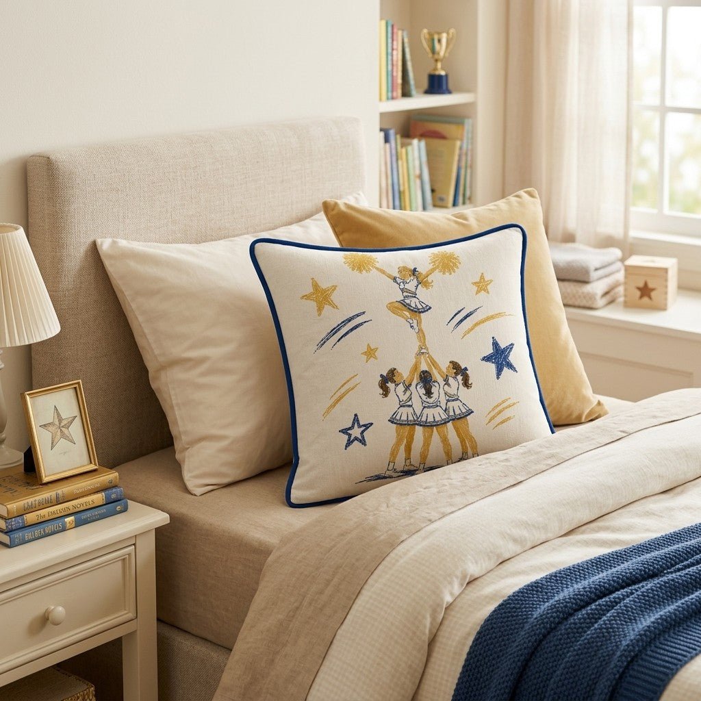 Cheer Stunt Throw Pillow - Hillcroft Home