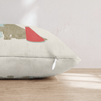 Cheerful Dachshund Throw Pillow - Hillcroft Home