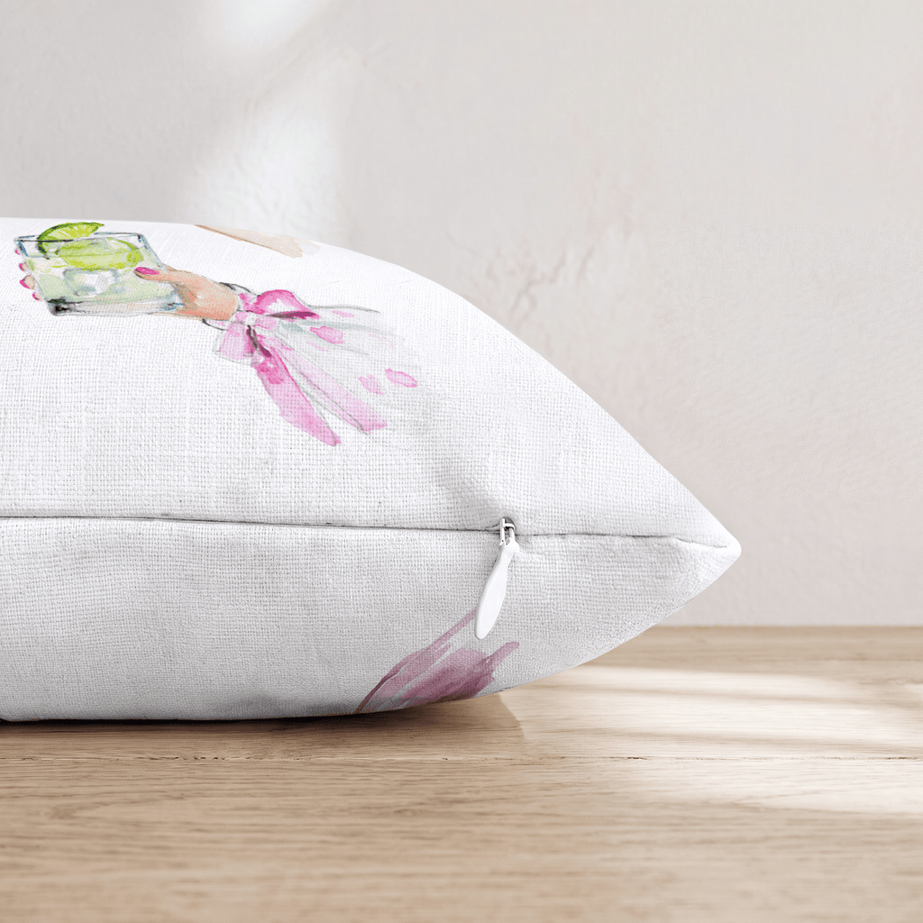 Cheers Girls Throw Pillow - Hillcroft Home