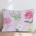 Cherry Ditsy Pink Throw Pillow - Hillcroft Home