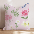 Cherry Ditsy Pink Throw Pillow - Hillcroft Home