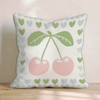 Cherry Red Throw Pillow - Hillcroft Home