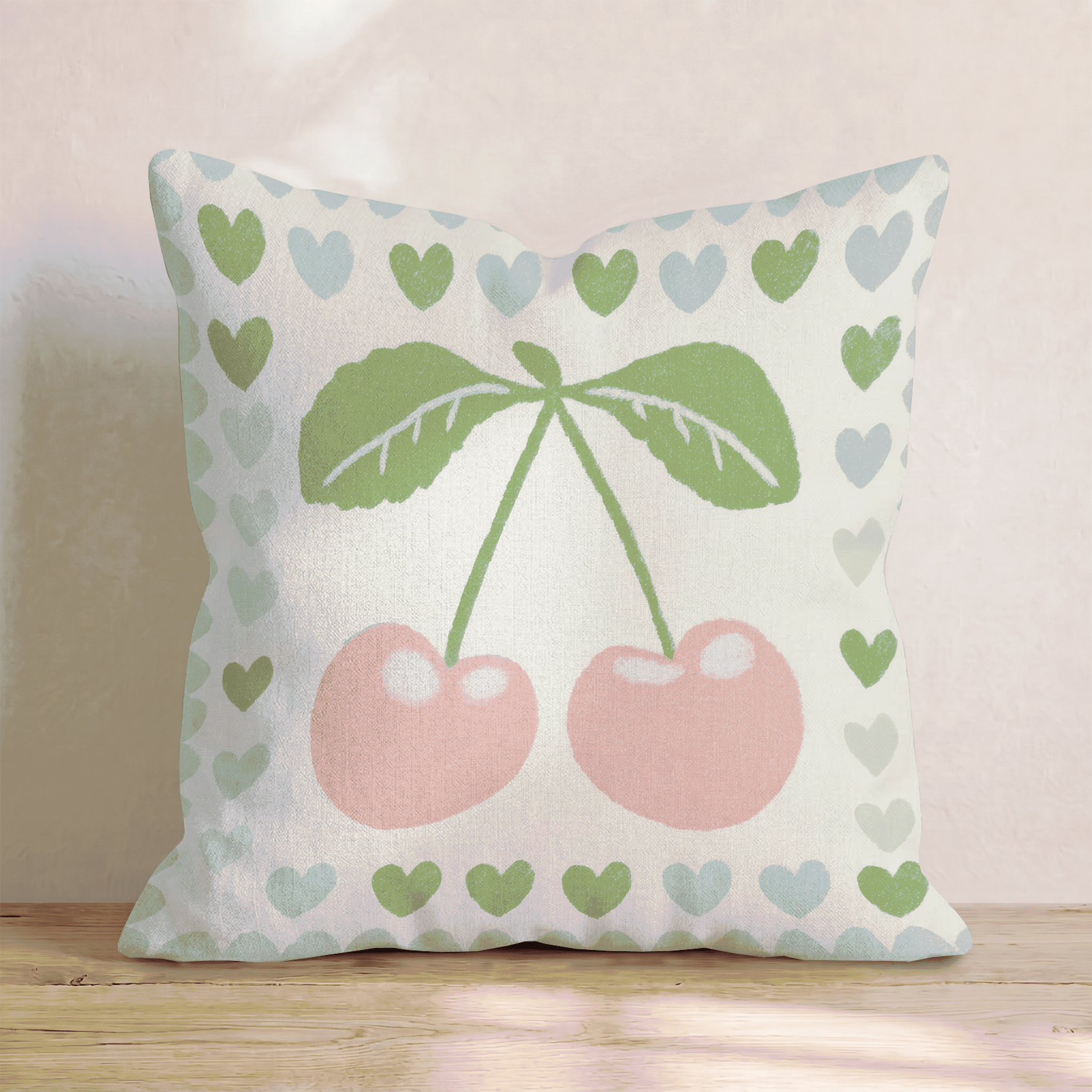 Cherry Red Throw Pillow - Hillcroft Home