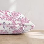 Cherry Tree Chinoiserie Throw Pillow - Hillcroft Home