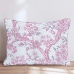 Cherry Tree Chinoiserie Throw Pillow - Hillcroft Home