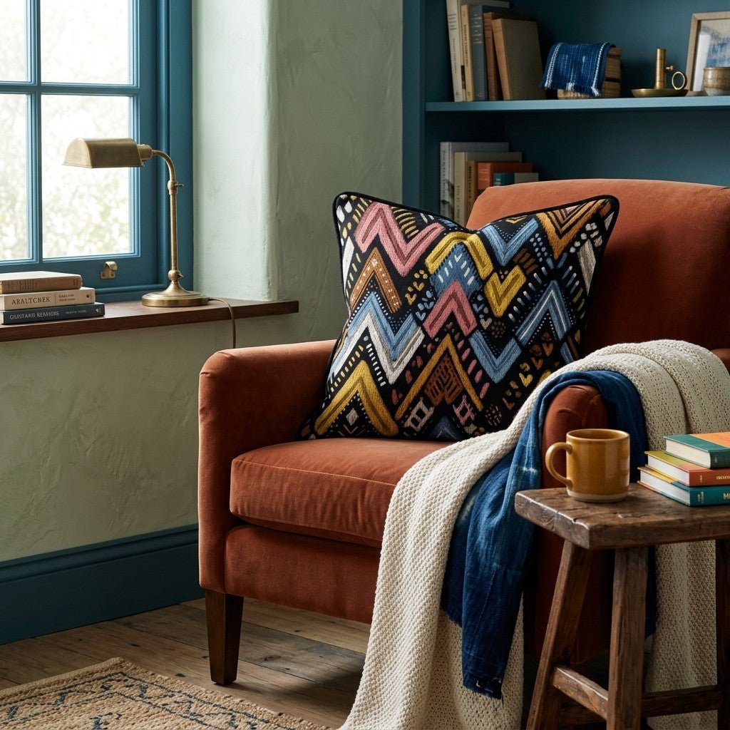 Chevron Peak Throw Pillow - Hillcroft Home