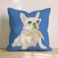 Chic Frenchie Throw Pillow - Hillcroft Home