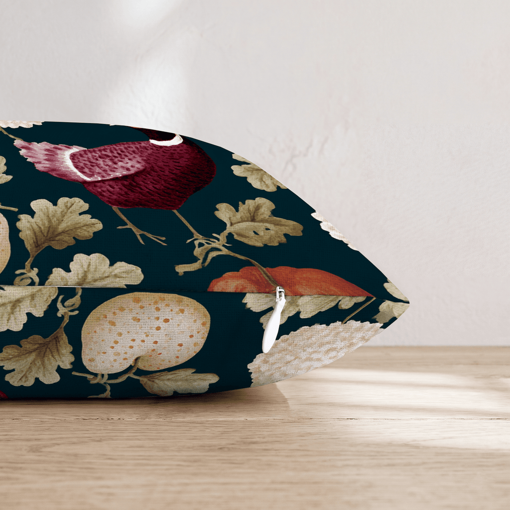 Chickens In The Pumpkin Patch Throw Pillow - Hillcroft Home