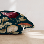 Chickens In The Pumpkin Patch Throw Pillow - Hillcroft Home