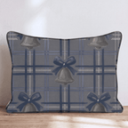 Chime Plaid Navy Throw Pillow throw pillow - Hillcroft Home