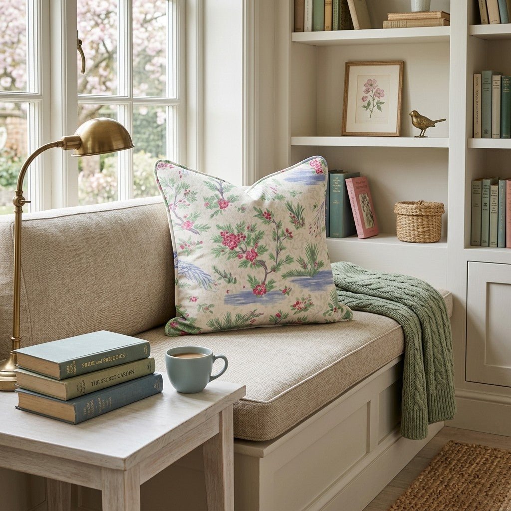 Chinoiserie Crush Throw Pillow - Hillcroft Home