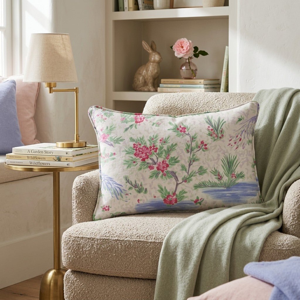 Chinoiserie Crush Throw Pillow - Hillcroft Home