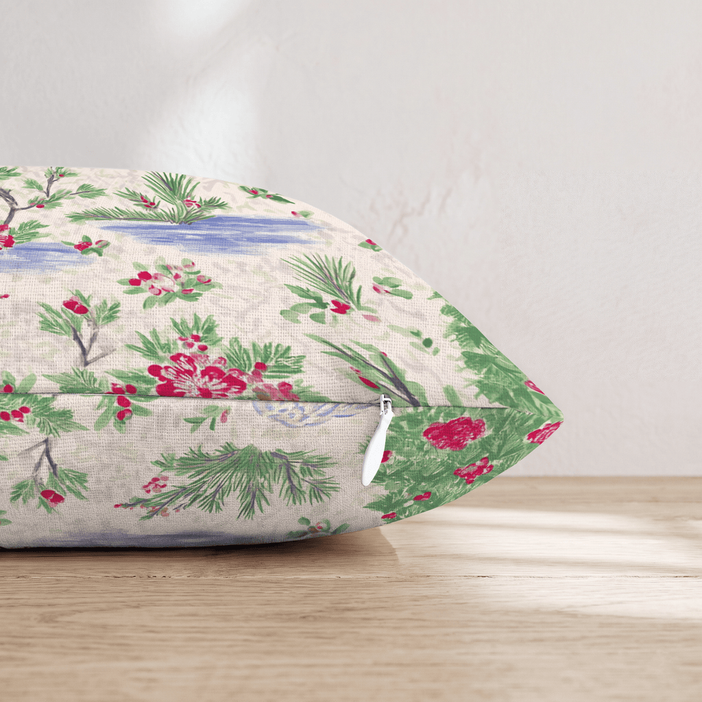 Chinoiserie Crush Throw Pillow - Hillcroft Home