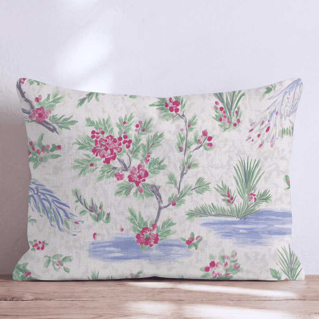 Chinoiserie Crush Throw Pillow - Hillcroft Home