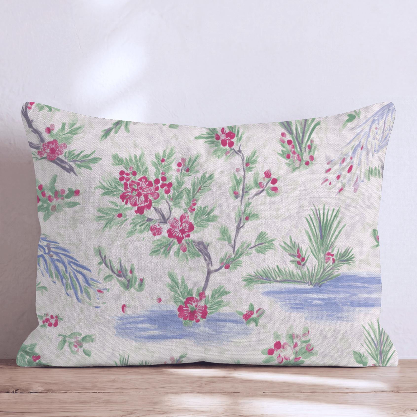 Chinoiserie Crush Throw Pillow - Hillcroft Home